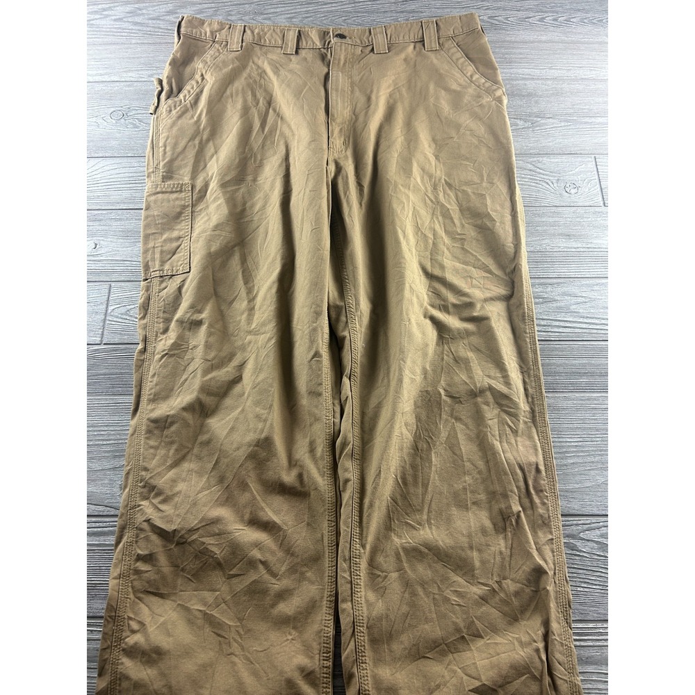 CARHARTT B151 DKH Duck Canvas Loose Original Fit Carpenter Work Pants 44X34